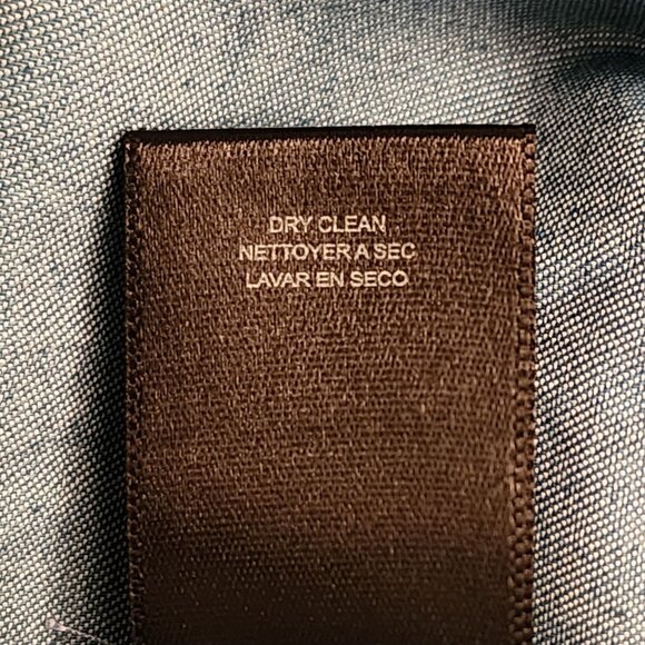 Tahari ASL Tiered Chambray Midi Button-Front Dress W/Rope Belt Sz. 14 - Picture 5 of 10